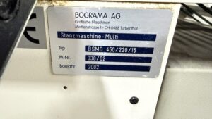BOGRAMA BSM 450/220/15, Baujahr 2002